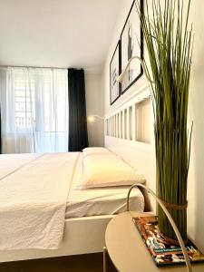 Ένα ή περισσότερα κρεβάτια σε δωμάτιο στο Chic Studio