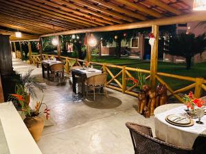 Restaurace v ubytování Pousada Porto Manguaba