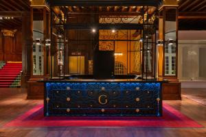 a stage in the middle of a room at Grand Galvez Resort, Autograph Collection in Galveston