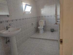 een badkamer met een wastafel en een toilet bij Yalova star in Çınarcık