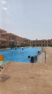- un groupe de personnes se baignant dans une piscine dans l'établissement Green house, à Saïdia