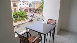 Balkón nebo terasa v ubytování Marvelinn Siem Reap