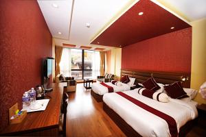 Katil atau katil-katil dalam bilik di The Address Kathmandu Hotel