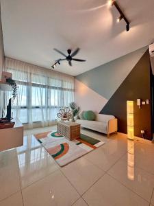 Posezení v ubytování Paradigm Mall Residence Jb city by Ucome Homestay
