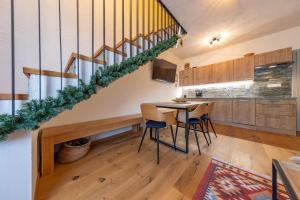 Kuchyň nebo kuchyňský kout v ubytování Apartmán JUH