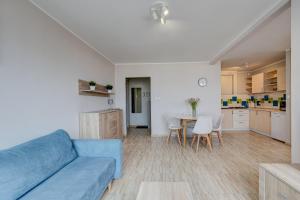 Kuchyň nebo kuchyňský kout v ubytování Apartament Szczecin Kobalt - Kaskada