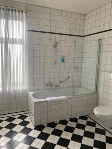Koupelna v ubytování Hotel Sächsischer Hof + 22 fotografií