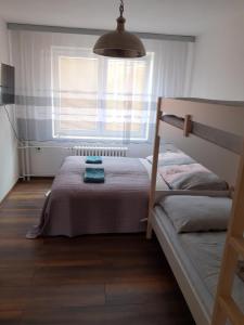 Postel nebo postele na pokoji v ubytování Apartmán u Lidušky