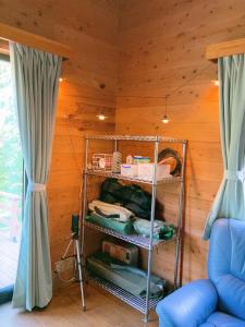 川辺-KAWABE-BBQ-川遊び-fishing客房内的一张或多张床位