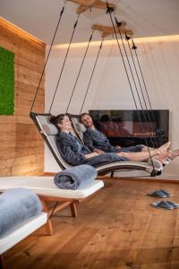 Χώρος καθιστικού στο Natur- & Genießerhotel Der Birkenhof