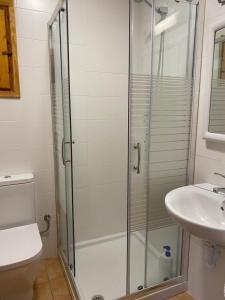 Kúpeľňa v ubytovaní Hostal Alt Llobregat