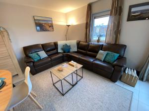 Posezení v ubytování Vakantieappartement Oostende met privéparking