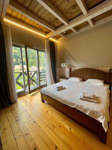 Postel nebo postele na pokoji v ubytování Hygge