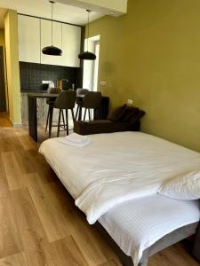 Postel nebo postele na pokoji v ubytování Hygge