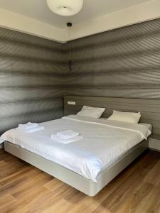 Postel nebo postele na pokoji v ubytování Hygge