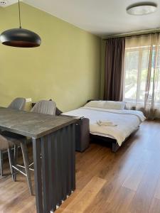 Postel nebo postele na pokoji v ubytování Hygge