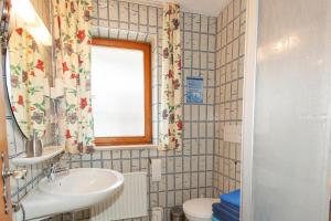a bathroom with a sink and a toilet at Frühlingshof in Reit im Winkl +5 photos