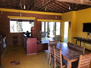 TV a/nebo společenská místnost v ubytování Casa Luz