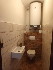 Koupelna v ubytování Apartmán Hessy