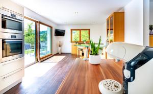 TV a/nebo společenská místnost v ubytování Traunstein Apartment Aleksandra