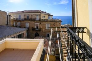 a view from the balcony of a building at Casa Francesco in Pizzo