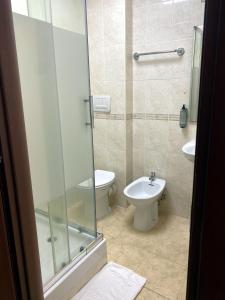 Koupelna v ubytování Hotel Alex Square