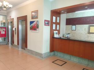 The lobby or reception area at Grace Hotel Lahad Datu