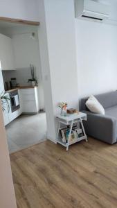 a living room with a couch and a table at Appartement Perpignan in Perpignan