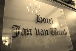 Certifikát, hodnocení, plakát nebo jiný dokument vystavený v ubytování Hotel Jan van Werth