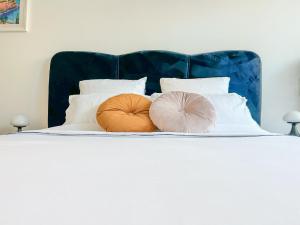 Postel nebo postele na pokoji v ubytování Monaco Cap d’ail Studio & jardin