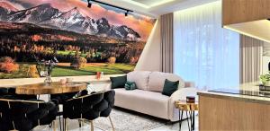 Posezení v ubytování VIP APARTAMENTY Chałubińskiego APART