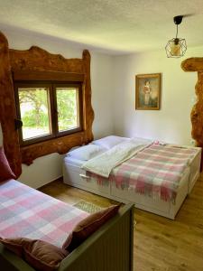 Postel nebo postele na pokoji v ubytování Farmstead Green Haven