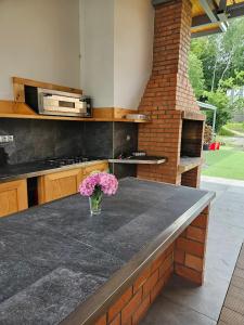 Kuchyň nebo kuchyňský kout v ubytování Apartmány DOMA Domaša