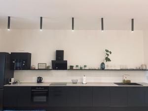 Eldhús eða eldhúskrókur á Rosetta Suite