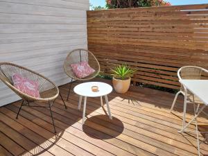 Balkón nebo terasa v ubytování Studio Cocon Enea Bidart, terrasse et parking + 3 fotografie