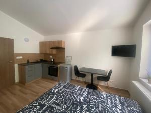 Kuchyň nebo kuchyňský kout v ubytování Černá Růže - Apartmán 7