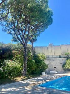 Bazén v ubytovaní Studio 5 minutes Cannes et plages, terrasse, piscine alebo v jeho blízkosti