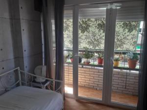 Balkón alebo terasa v ubytovaní EVE ,Estacion central