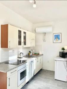 Kuchyň nebo kuchyňský kout v ubytování Útulný byt v Jizerských horách -Apartmán Mili