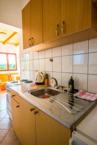 Kuchyň nebo kuchyňský kout v ubytování Apartments Žile