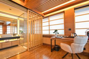 Χώρος καθιστικού στο Hanami Design Hotel