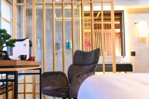 Χώρος καθιστικού στο Hanami Design Hotel