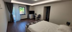 Postel nebo postele na pokoji v ubytování Complex Turistic Perla Trascaului