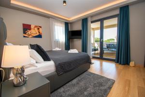 Postel nebo postele na pokoji v ubytování Villa Spa 1 in Porec,Istrien - Istrabook