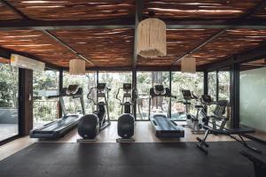 Fitness centrum a/nebo fitness zařízení v ubytování Siwa Tulum Unique Hotel & Spa