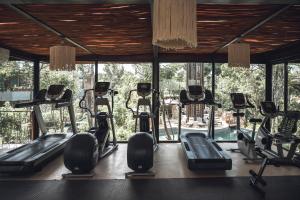 Fitness centrum a/nebo fitness zařízení v ubytování Siwa Tulum Unique Hotel & Spa