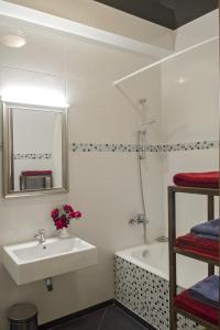 A bathroom at TiflisLux Apartment