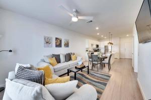 a living room with a couch and a table at Charming 1 BR Austin Oasis-Perfect for your vacation! in Kyle
