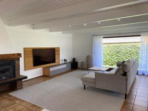 Χώρος καθιστικού στο Ferienhaus Igel