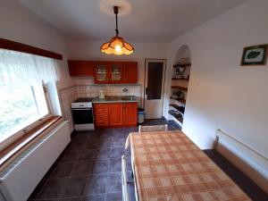 Kuchyň nebo kuchyňský kout v ubytování Apartmány Waldex